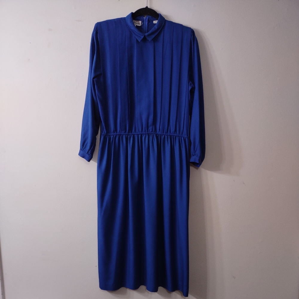 Vintage Talbots Petites Silk Midi Dress, Size 10P